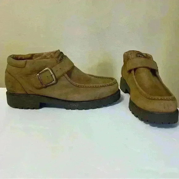 Skechers Mens Regulators Takeover Strap Loafers Wheat Tan Leather Size 10.5 main image 5